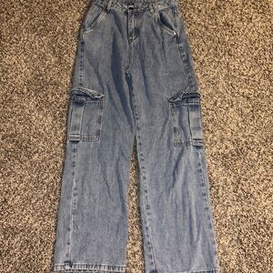 Women’s Cargo Straight Leg Jean Pants